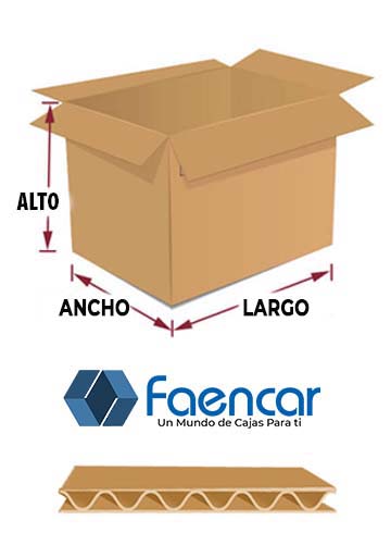 medidas caja de carton corrugado