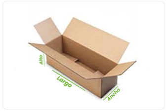 caja carton traslapada
