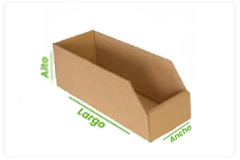 caja carton estanteria